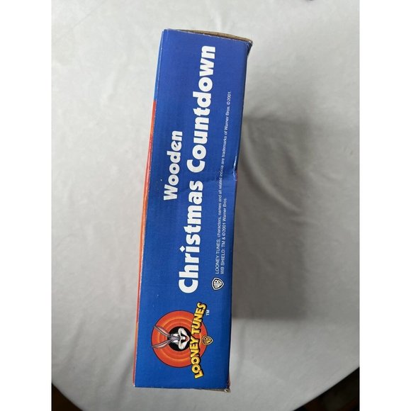 2001 Looney Tunes Tweety & Sylvester Wooden Christmas Countdown Advent Calendar - Picture 13 of 14